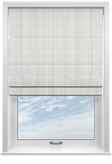 Laura Ashley Candy Stripe, French Navy - Roman Blind